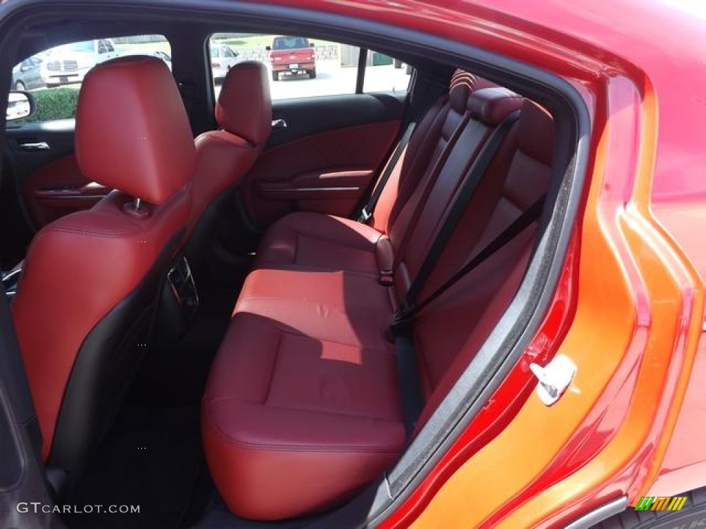 2013 Charger R/T Max - Redline 3 Coat Pearl / Black/Red photo #27