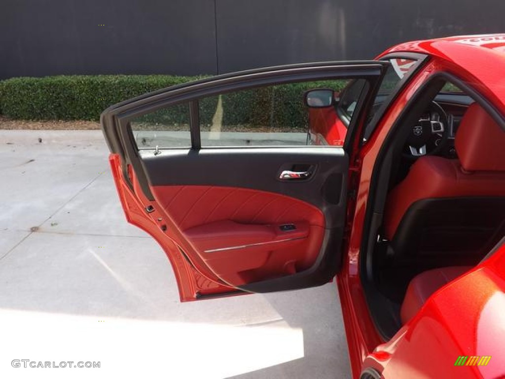 2013 Charger R/T Max - Redline 3 Coat Pearl / Black/Red photo #30