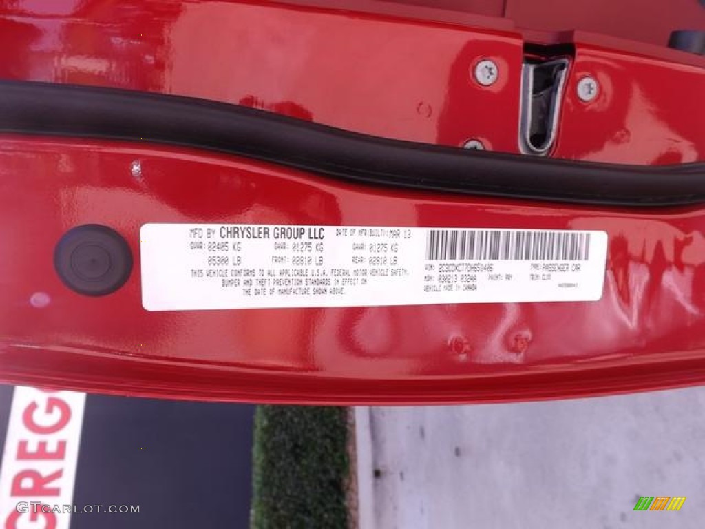 2013 Charger R/T Max - Redline 3 Coat Pearl / Black/Red photo #32