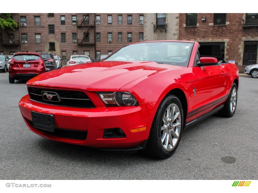2010 Mustang V6 Premium Convertible - Torch Red / Charcoal Black photo #1