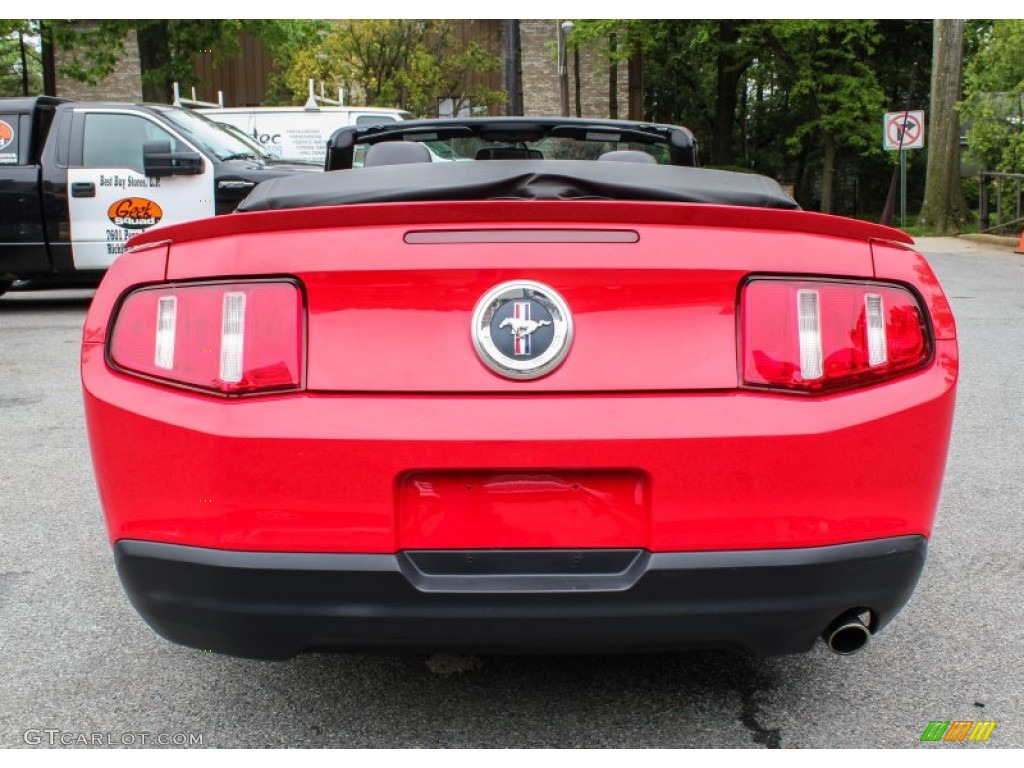 2010 Mustang V6 Premium Convertible - Torch Red / Charcoal Black photo #5
