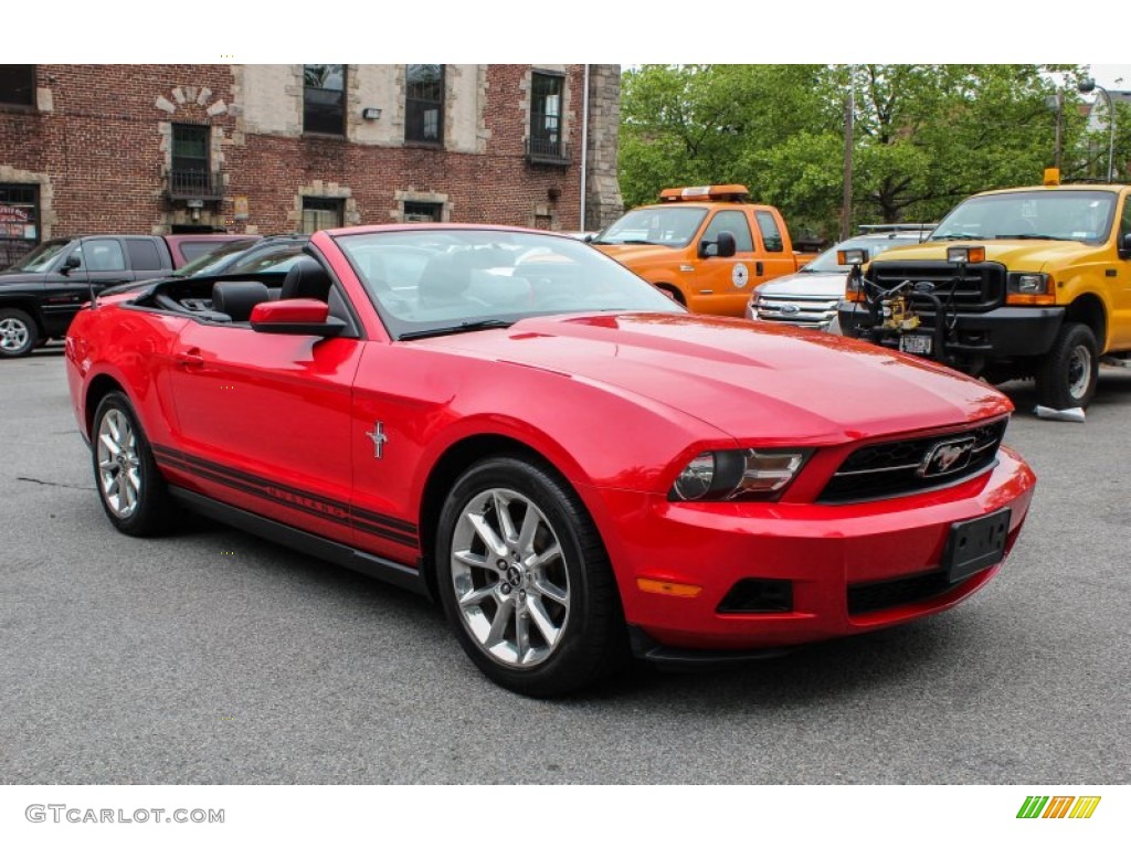 Torch Red 2010 Ford Mustang V6 Premium Convertible Exterior Photo #81568059