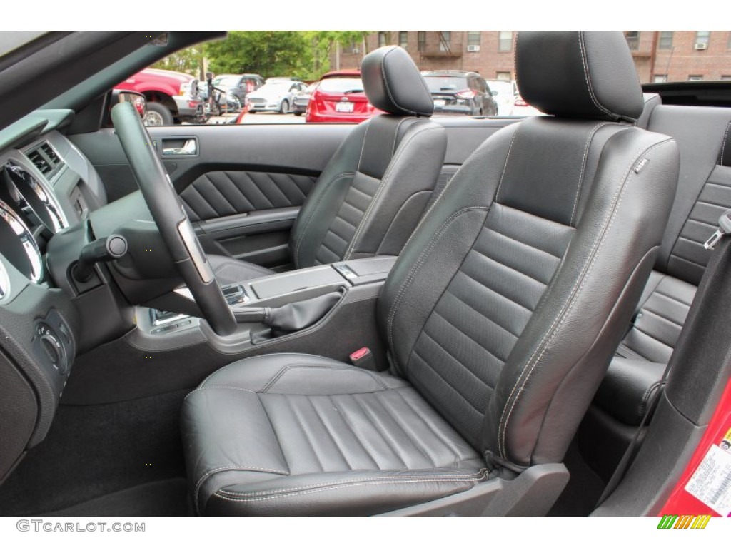 2010 Ford Mustang V6 Premium Convertible Front Seat Photo #81568139