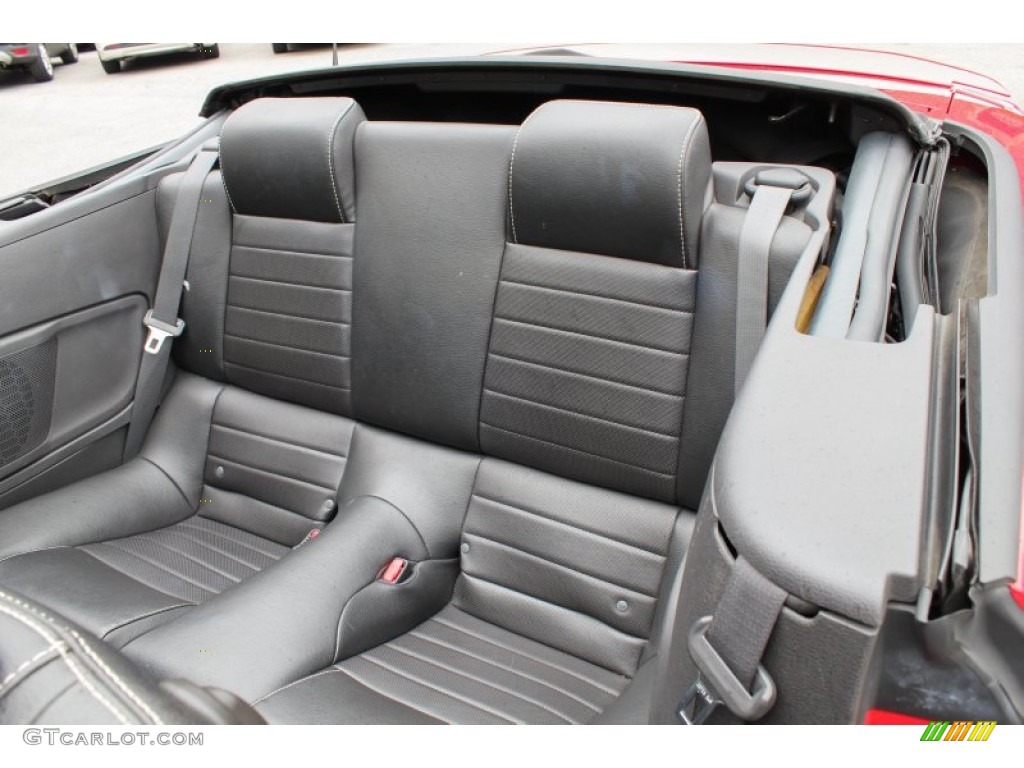2010 Ford Mustang V6 Premium Convertible Rear Seat Photo #81568158