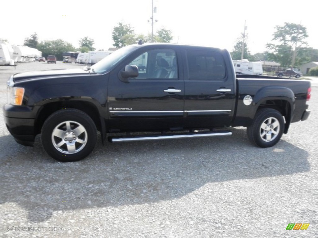 2007 Sierra 1500 Denali Crew Cab 4WD - Onyx Black / Ebony Black photo #4