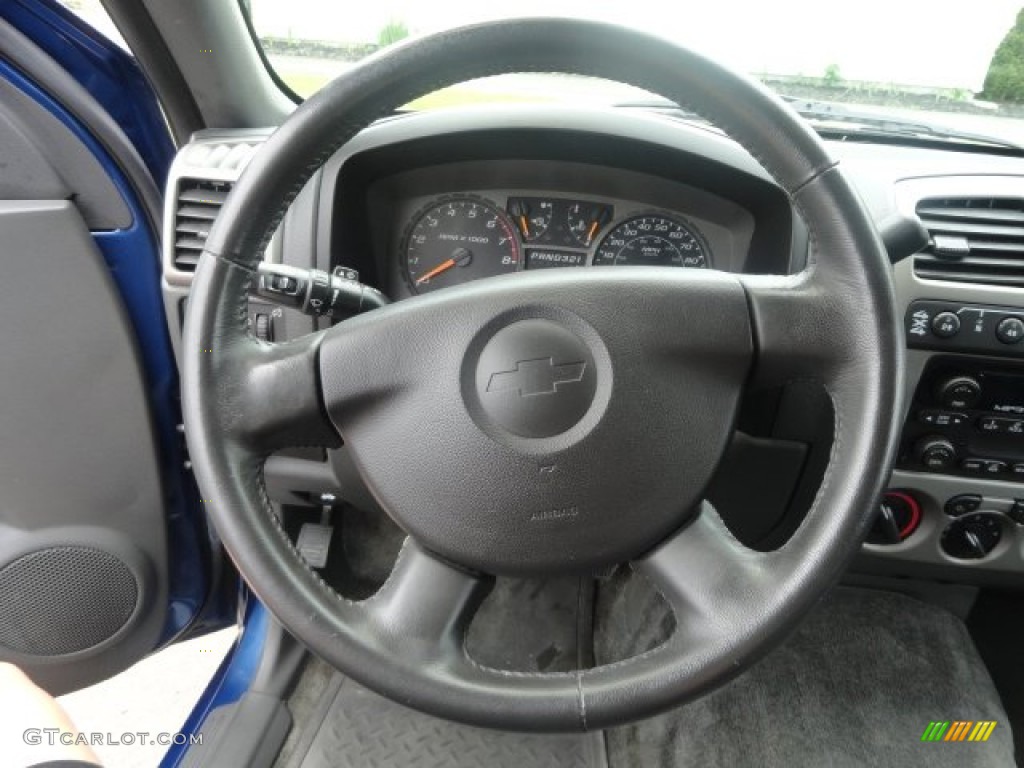 2006 Chevrolet Colorado Z71 Crew Cab 4x4 Medium Pewter Steering Wheel Photo #81569448