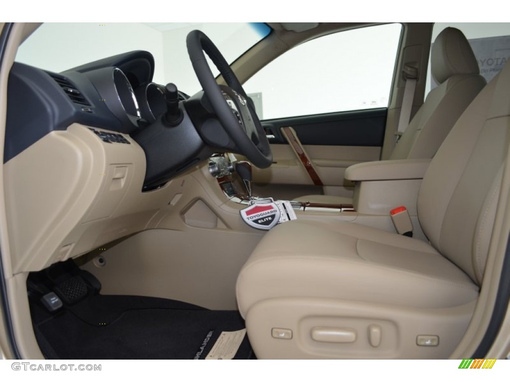 Sand Beige Interior 2013 Toyota Highlander Limited Photo #81570456