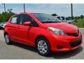 2013 Absolutely Red Toyota Yaris L 5 Door  photo #3