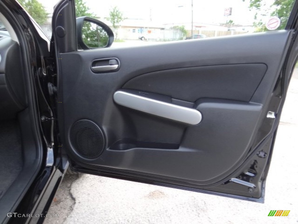 2013 Mazda MAZDA2 Touring Black/Red Piping Door Panel Photo #81572034