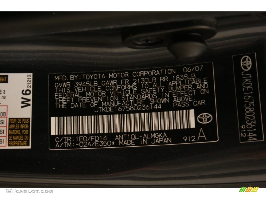 2008 tC  - Flint Gray Mica / Dark Charcoal Gray photo #18