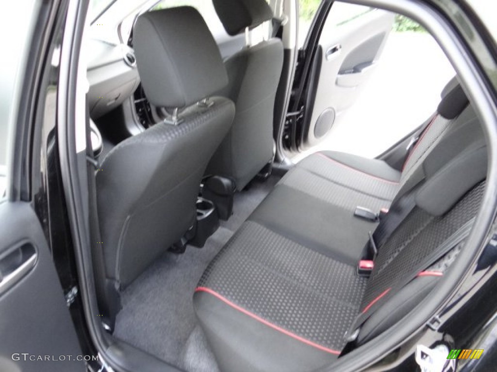 Black/Red Piping Interior 2013 Mazda MAZDA2 Touring Photo #81572184