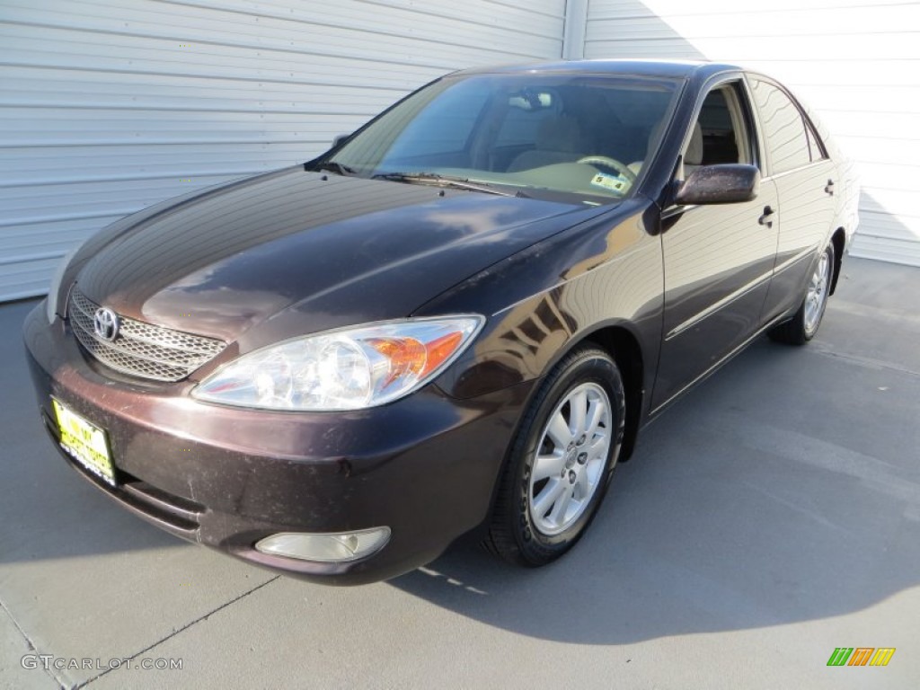 2003 Camry XLE - Black Walnut Pearl / Taupe photo #7