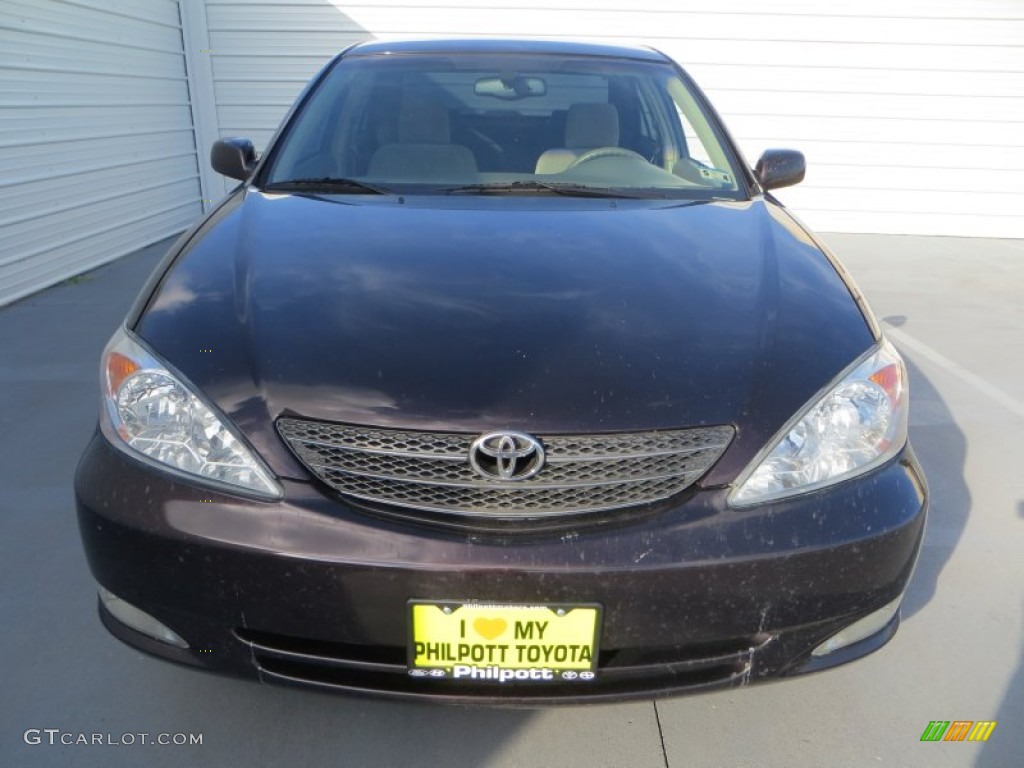 2003 Camry XLE - Black Walnut Pearl / Taupe photo #8