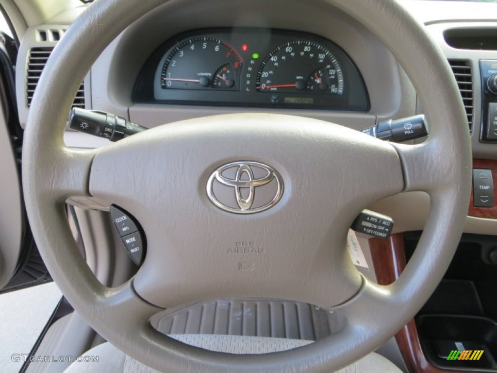2003 Camry XLE - Black Walnut Pearl / Taupe photo #37