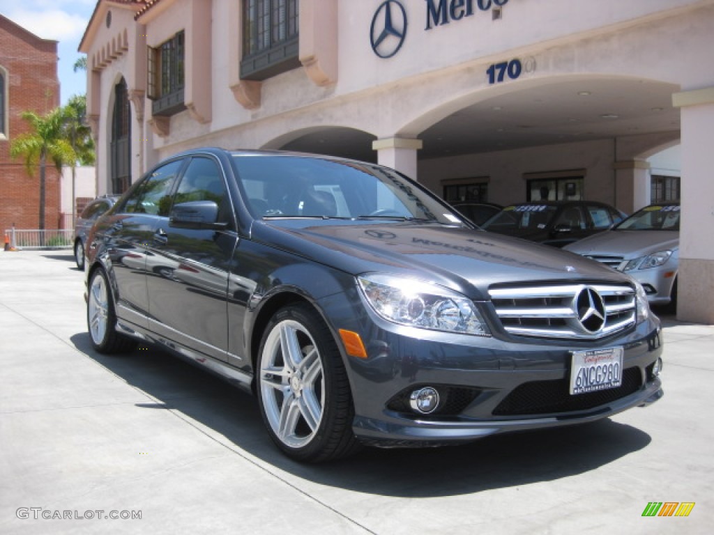 2010 C 300 Sport - Steel Grey Metallic / Black photo #1