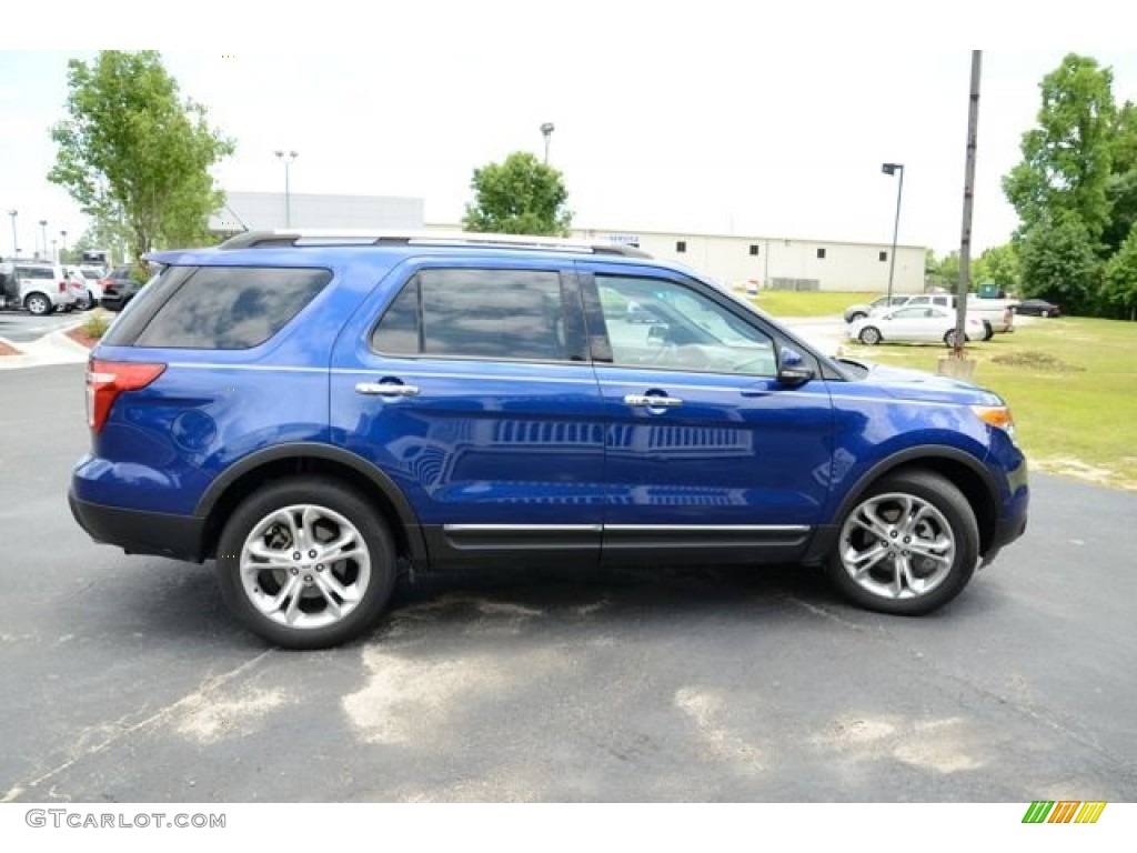 2013 Explorer Limited - Deep Impact Blue Metallic / Medium Light Stone photo #4