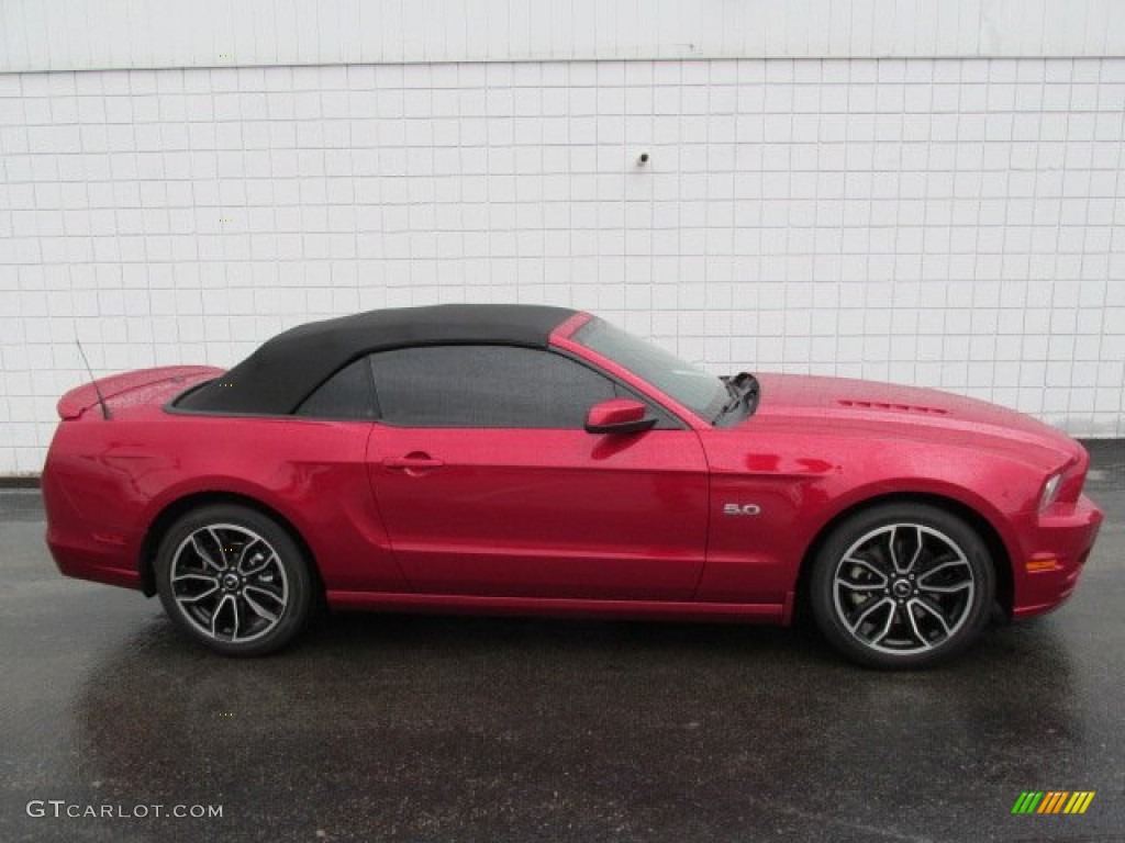 Red Candy Metallic 2013 Ford Mustang GT Premium Convertible Exterior Photo #81576685
