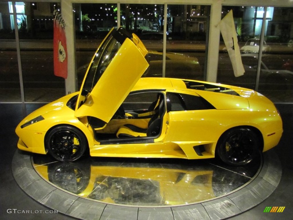 2009 Murcielago LP640 Coupe E-Gear - Giallo Evros (Pearl Yellow) / Nero Perseus photo #10