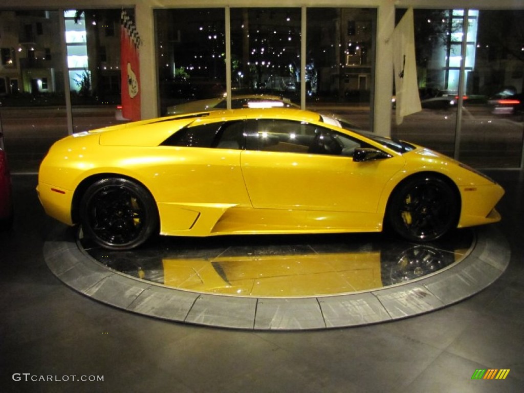 2009 Murcielago LP640 Coupe E-Gear - Giallo Evros (Pearl Yellow) / Nero Perseus photo #28