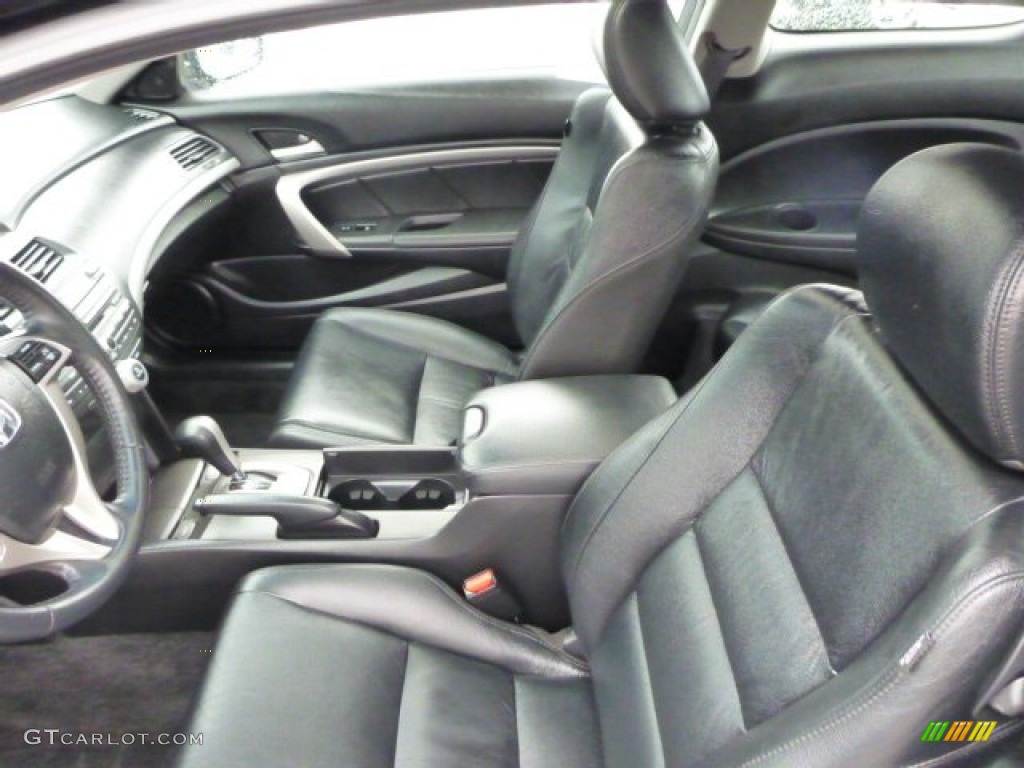 2010 Accord EX-L V6 Coupe - Crystal Black Pearl / Black photo #10