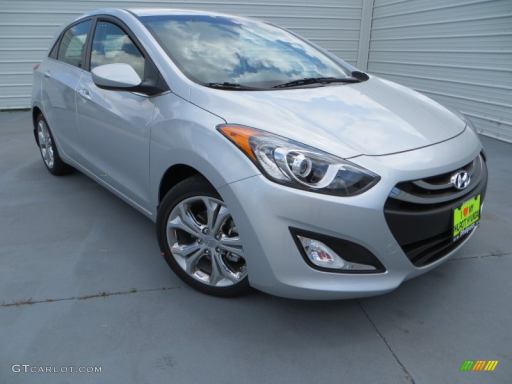 2013 Elantra GT - Shimmering Air Silver / Black photo #2