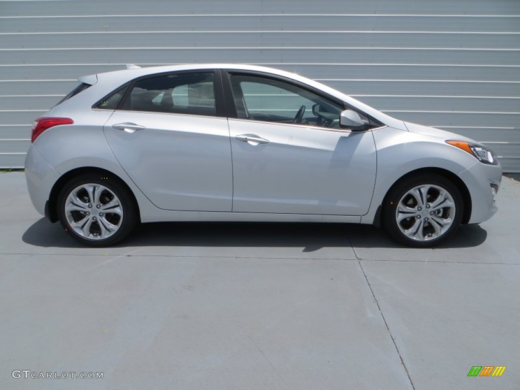 2013 Elantra GT - Shimmering Air Silver / Black photo #3