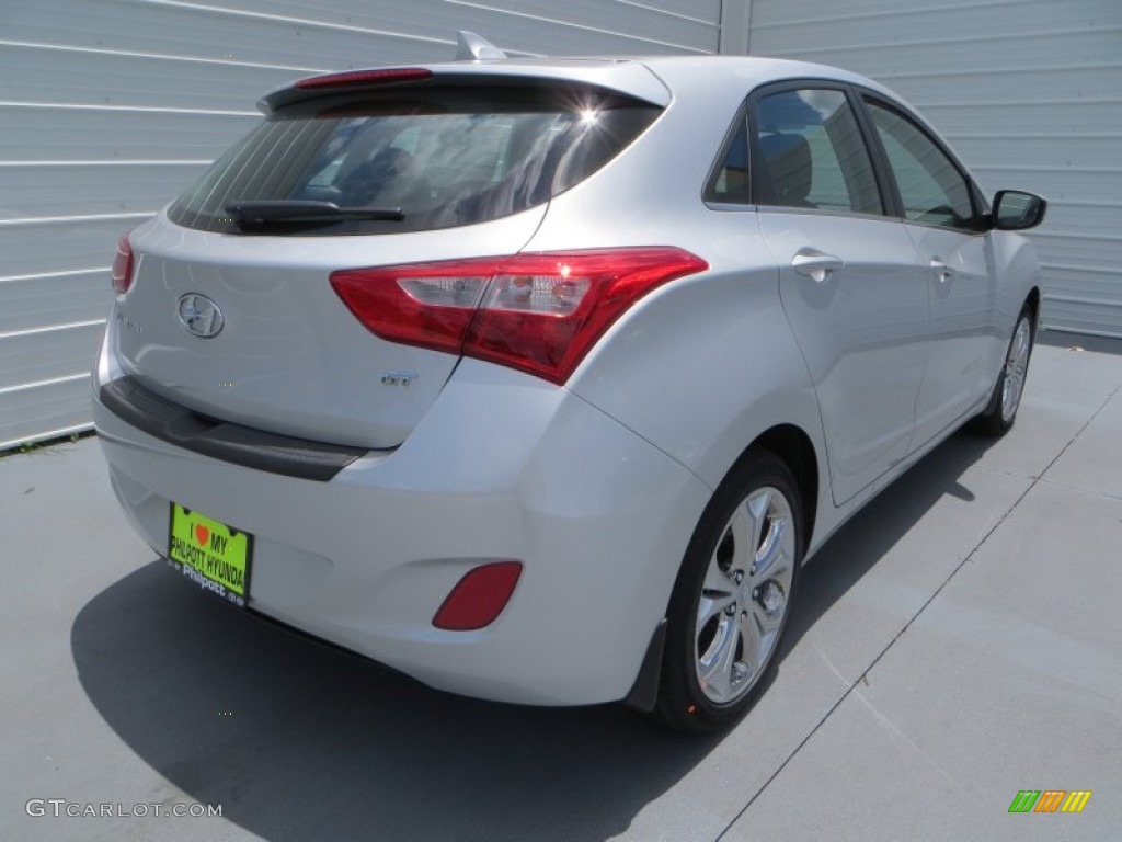 2013 Elantra GT - Shimmering Air Silver / Black photo #4