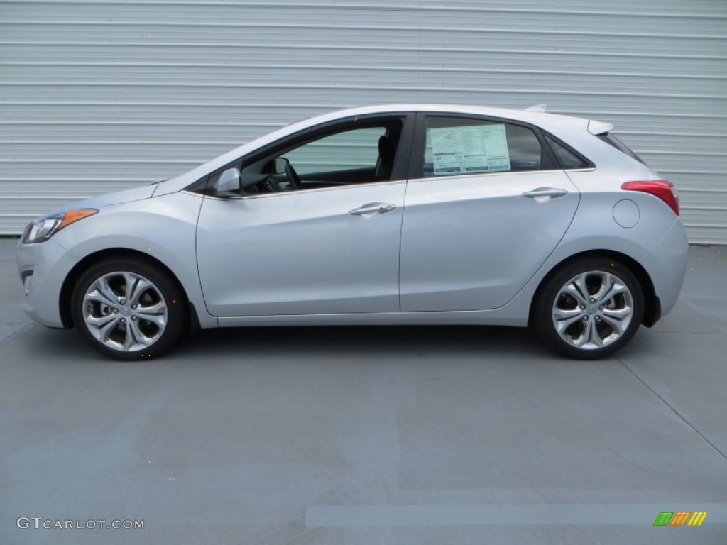 2013 Elantra GT - Shimmering Air Silver / Black photo #6