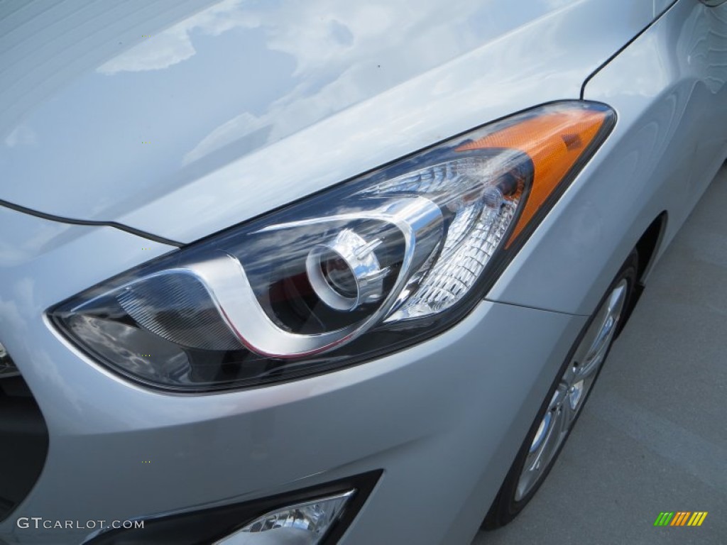 2013 Elantra GT - Shimmering Air Silver / Black photo #9