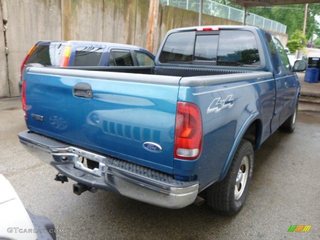 2001 F150 XLT SuperCab 4x4 - Island Blue Metallic / Medium Graphite photo #5