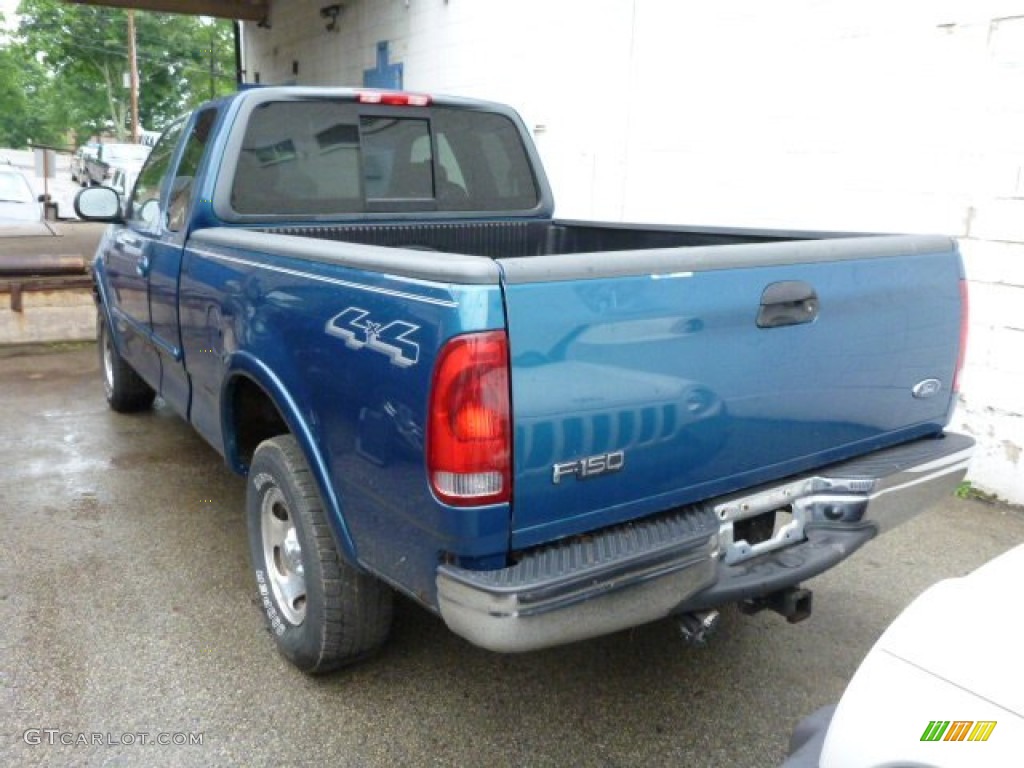 2001 F150 XLT SuperCab 4x4 - Island Blue Metallic / Medium Graphite photo #7