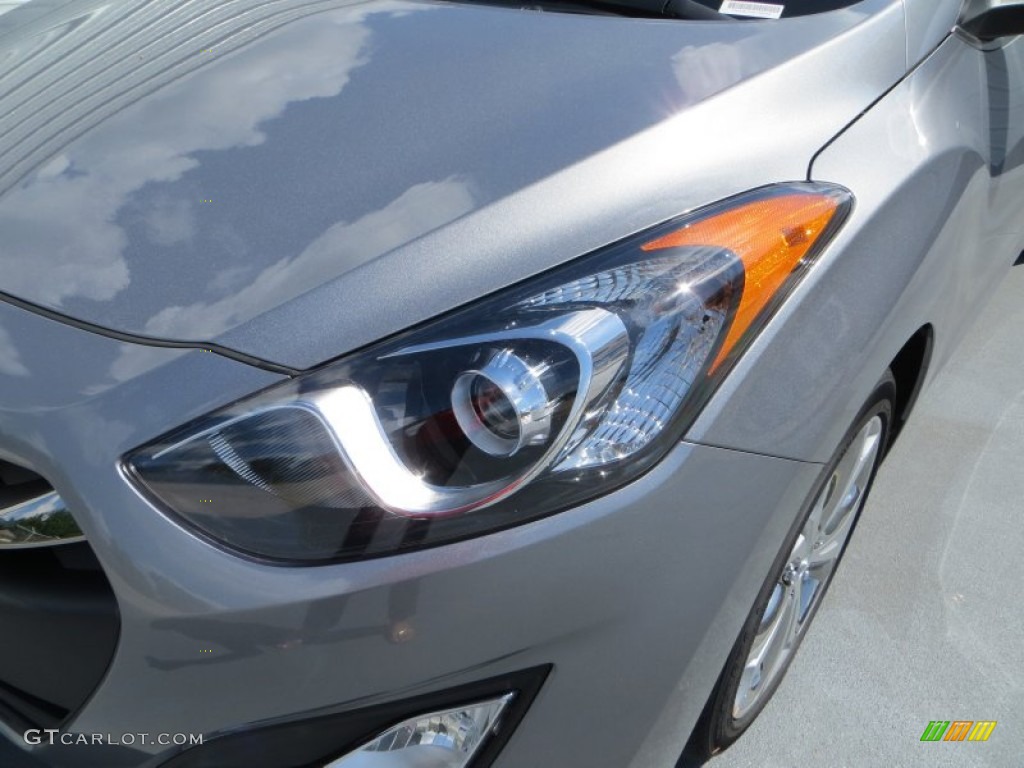 2013 Elantra GT - Titanium Gray Metallic / Black photo #8