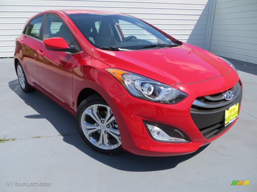 2013 Elantra GT - Volcanic Red / Beige photo #2