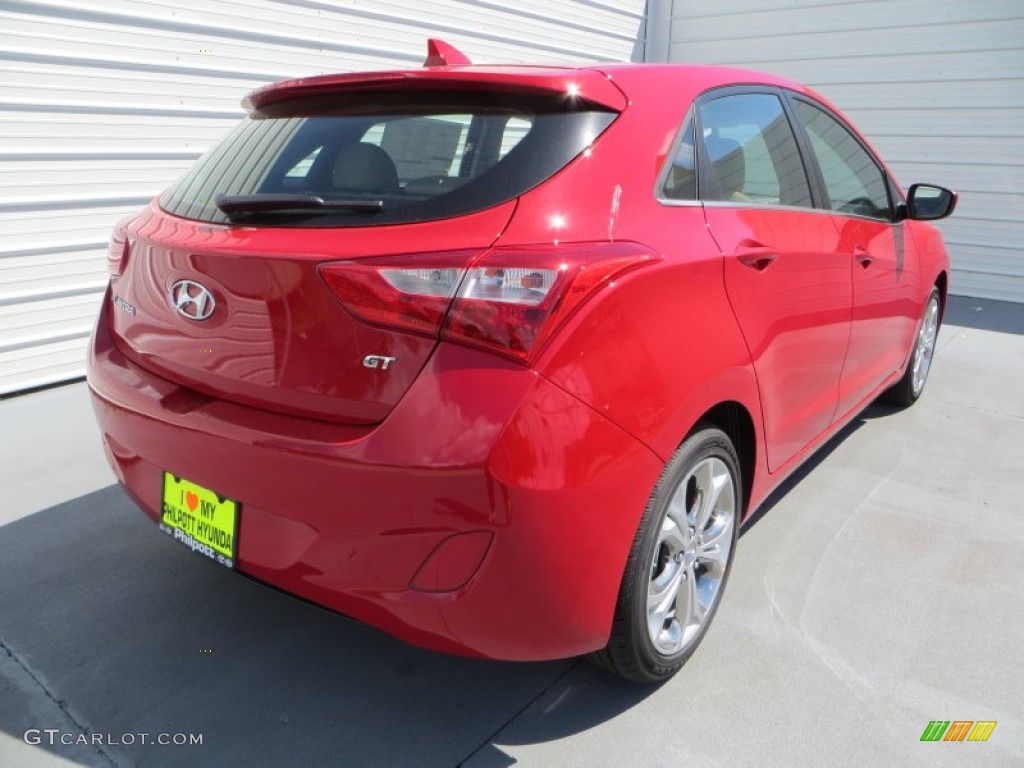 2013 Elantra GT - Volcanic Red / Beige photo #4