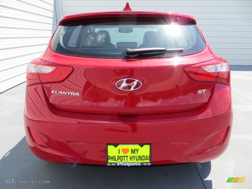 2013 Elantra GT - Volcanic Red / Beige photo #5