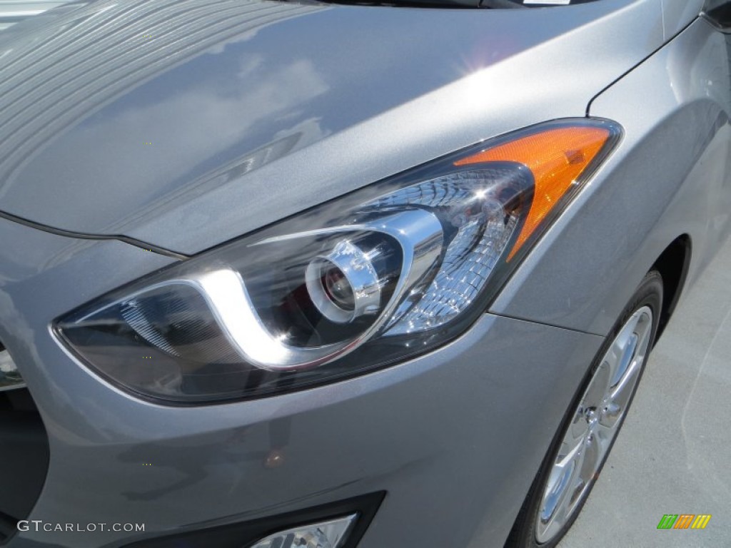 2013 Elantra GT - Titanium Gray Metallic / Black photo #9