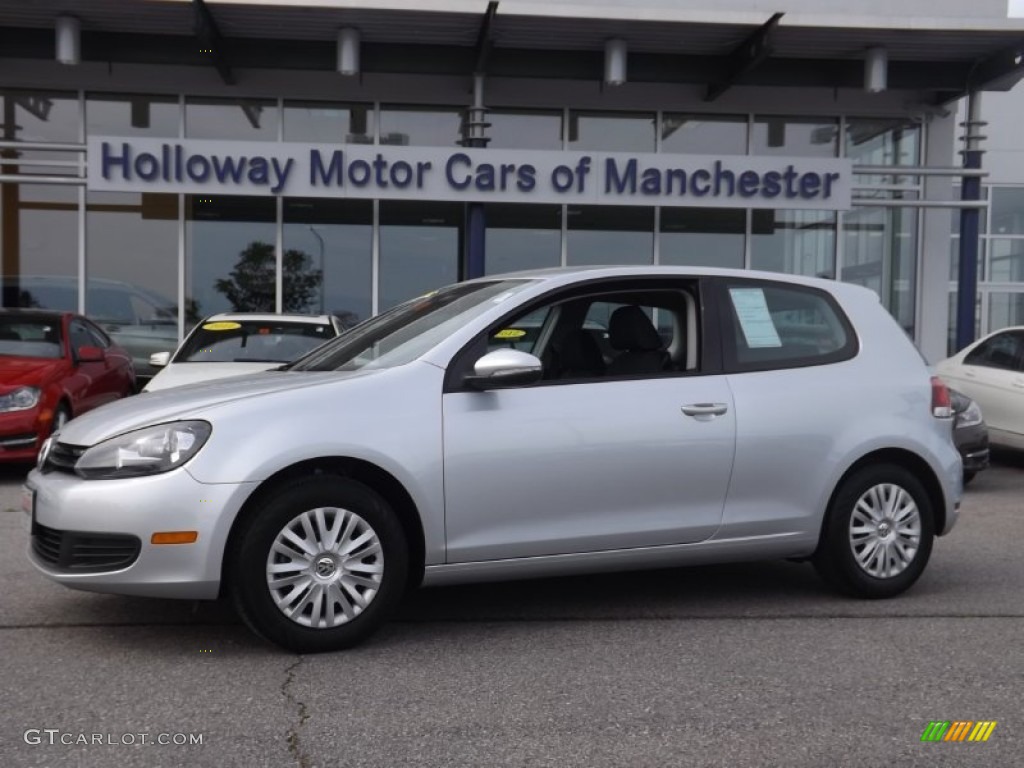 2010 Golf 2 Door - Reflex Silver Metallic / Titan Black photo #1