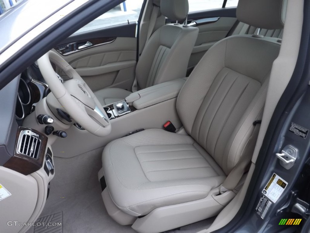 Almond/Mocha Interior 2014 Mercedes-Benz CLS 550 4Matic Coupe Photo #81582356