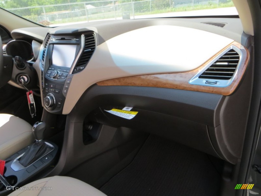 2013 Santa Fe GLS - Hampton Green Pearl / Beige photo #16