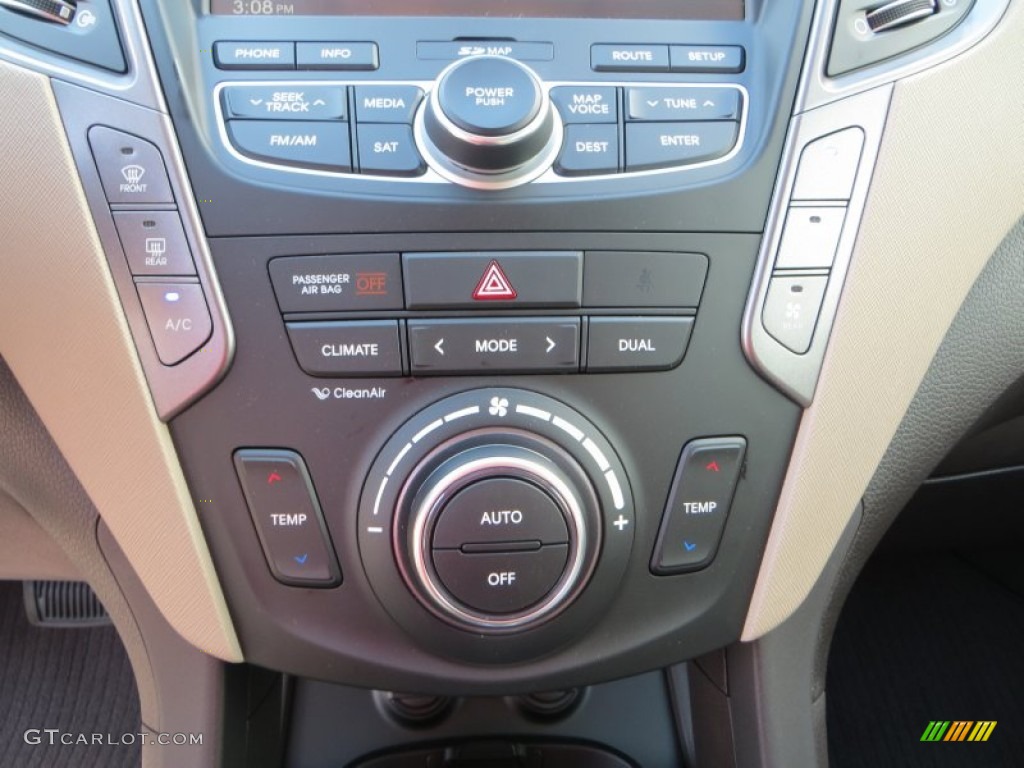 2013 Santa Fe GLS - Hampton Green Pearl / Beige photo #28