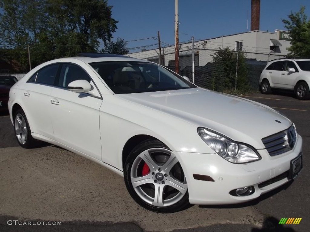 2008 CLS 550 - Arctic White / Cashmere Beige photo #2