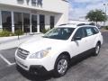 Satin White Pearl 2013 Subaru Outback 2.5i
