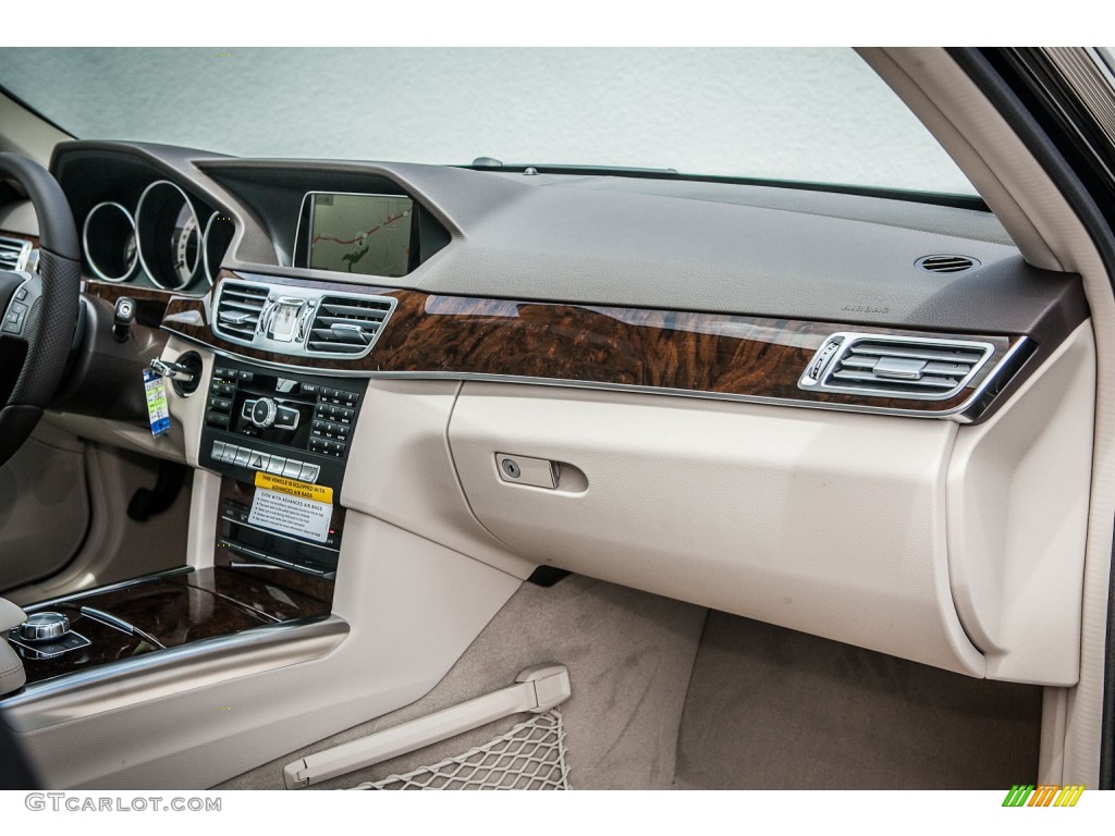2014 Mercedes-Benz E 350 Sport Sedan Silk Beige/Espresso Brown Dashboard Photo #81584960