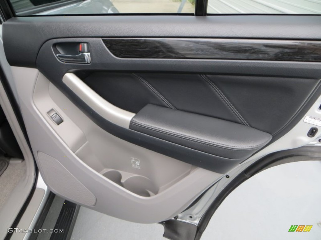 2009 Toyota 4Runner Urban Runner Dark Charcoal/Ash Alcantara Door Panel Photo #81585753