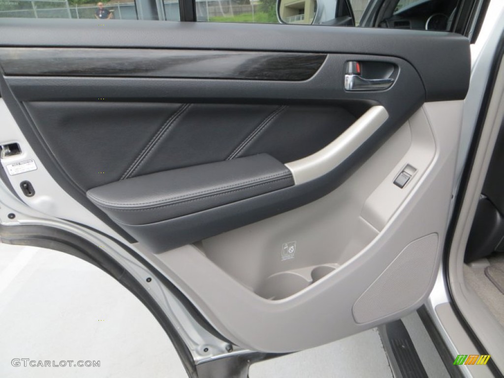 2009 Toyota 4Runner Urban Runner Dark Charcoal/Ash Alcantara Door Panel Photo #81585813