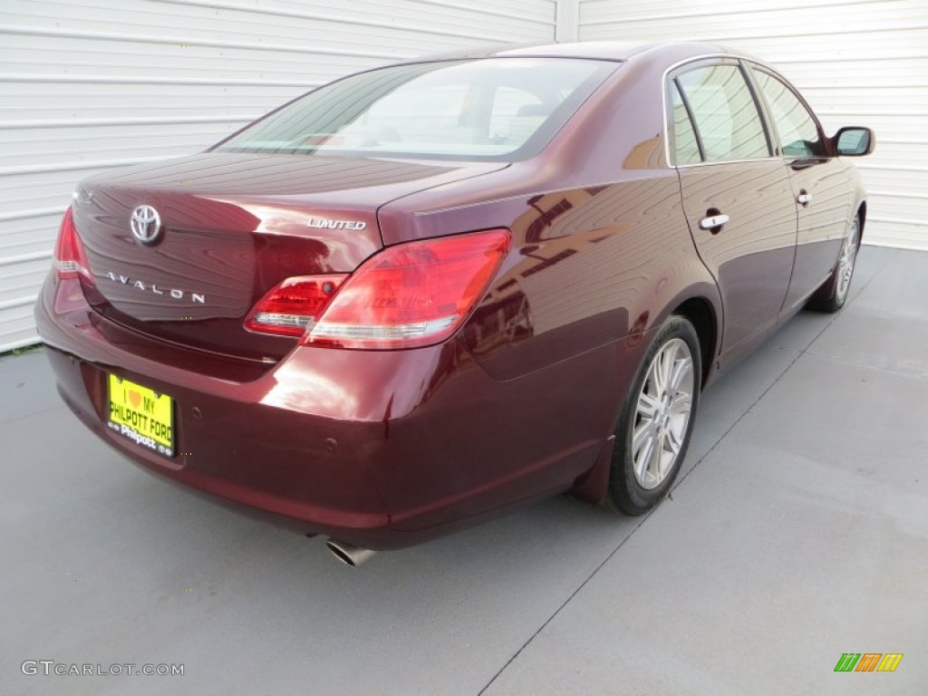 2008 Avalon Limited - Cassis Red Pearl / Ash Gray photo #4