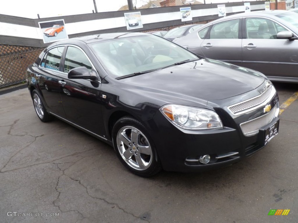 2008 Malibu LTZ Sedan - Black Granite Metallic / Cocoa/Cashmere Beige photo #1