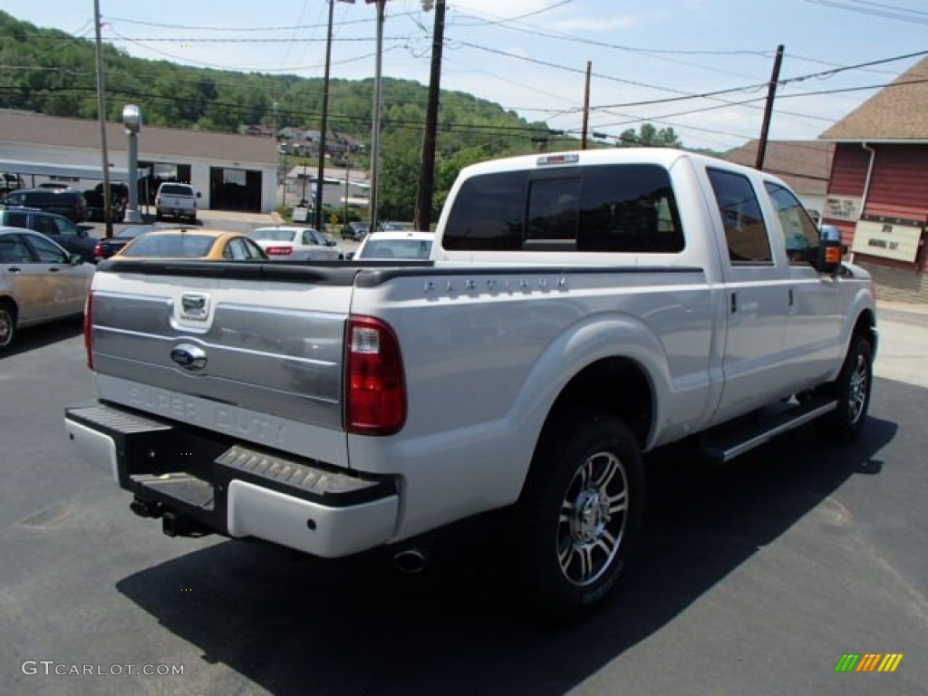 2013 F250 Super Duty King Ranch Crew Cab 4x4 - Oxford White / King Ranch Chaparral Leather/Black Trim photo #5