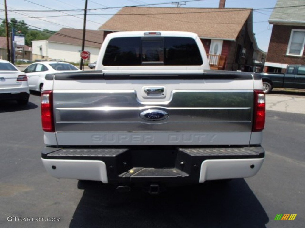 2013 F250 Super Duty King Ranch Crew Cab 4x4 - Oxford White / King Ranch Chaparral Leather/Black Trim photo #6
