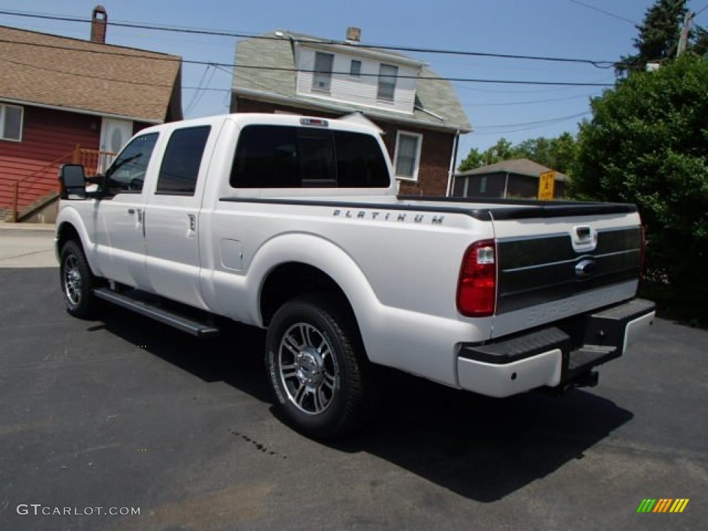 2013 F250 Super Duty King Ranch Crew Cab 4x4 - Oxford White / King Ranch Chaparral Leather/Black Trim photo #7